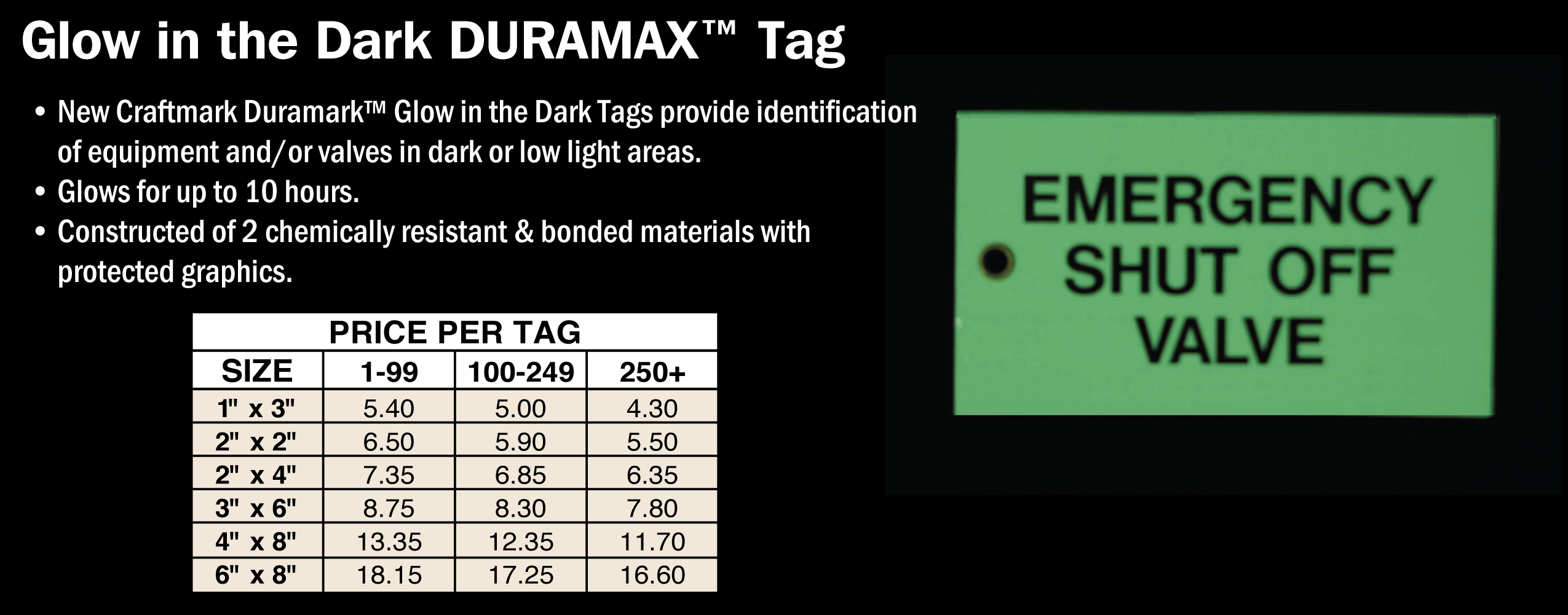 DuramaxG Valve Tags